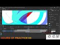 Practice animation and drawing: Live 61 (1,000 hours challenge)