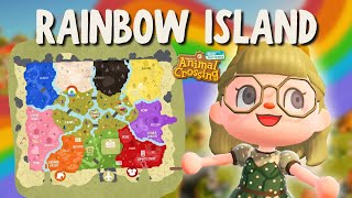 I finished my COLOR COORDINATED FAIRY MEADOW! | island tour | Animal Crossing: New Horizons