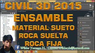 CIVIL 3D  SECCIONES TRANSVERSALES POR TIPO DE MATERIAL (7/11) 2015  2025