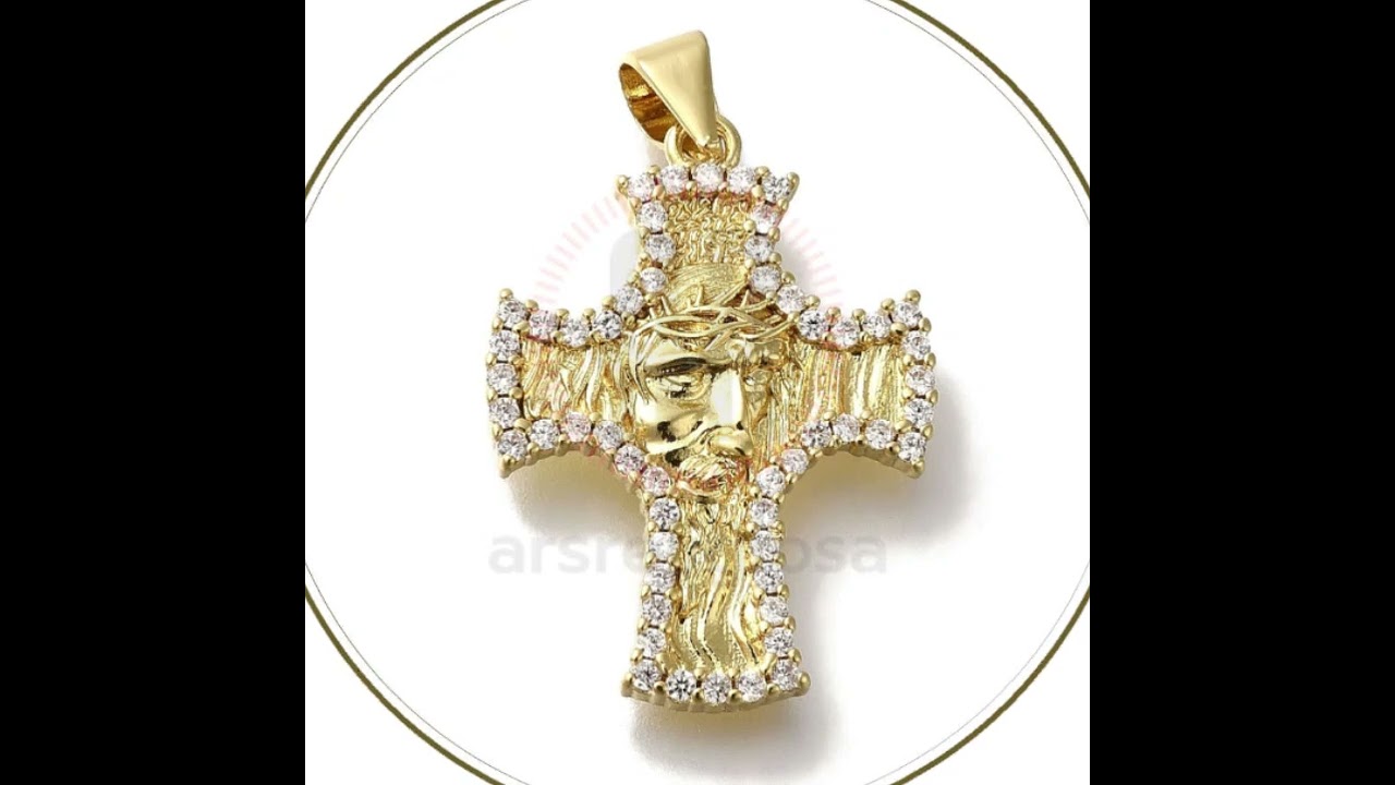 20 Ciondoli Croce In Ottone Con Zirconi: Per Le Tue Creazioni Di Gioielli Fai-da-te! Set Di Piccole Croci Dorate Placcate 18 Carati, Tempestate Di Zirconi Cubici Lucenti. Perfette Per Collane, Bracciali, Orecchini O Per Decorare Accessori. Ideali Per Regali Creativi.