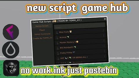 new script game hub 🎮 | go to pin comment to try the script enjoy