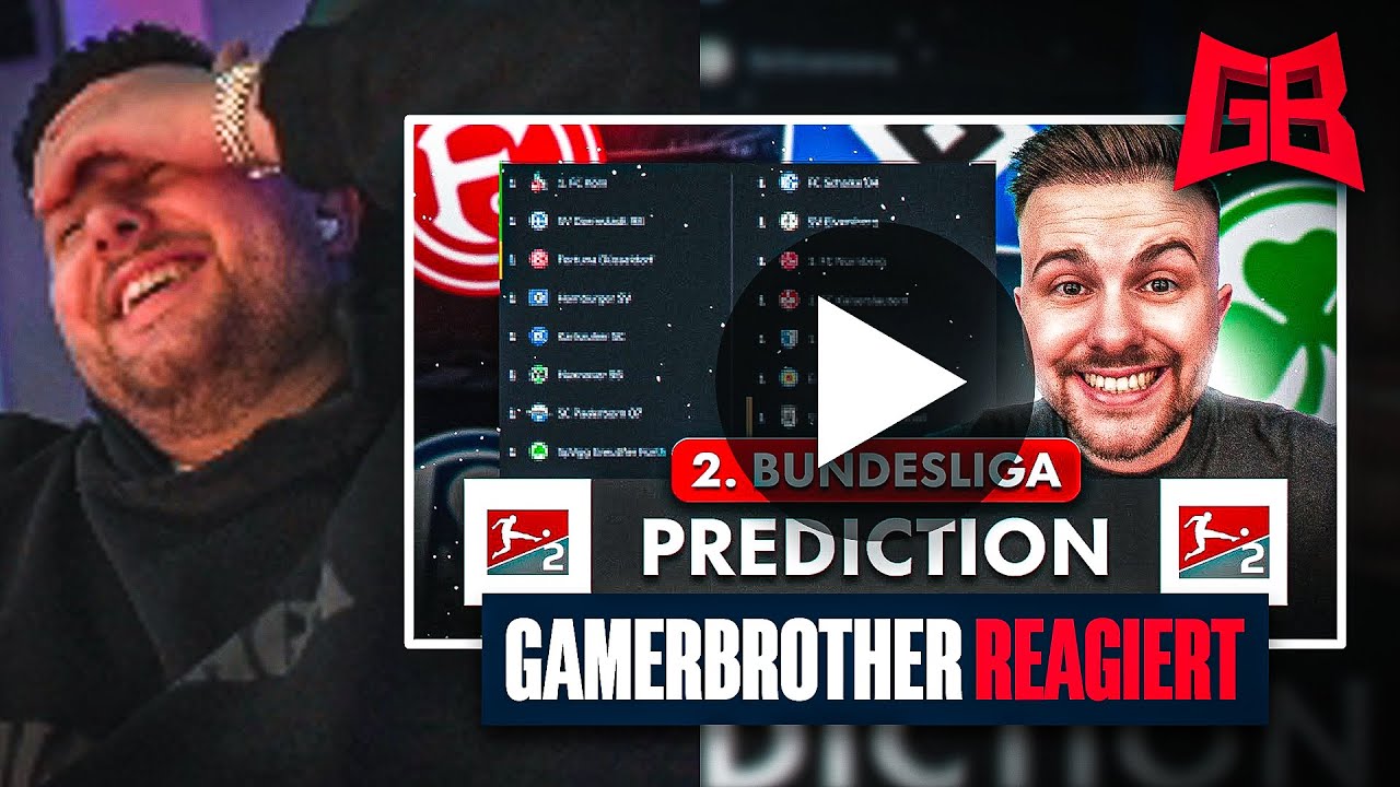 SCHLECHTESTE PROGNOSE ALLER ZEITEN ☠️ GamerBrother REAGIERT auf seine 2. LIGA SAISONPROGNOSE.. 🙃