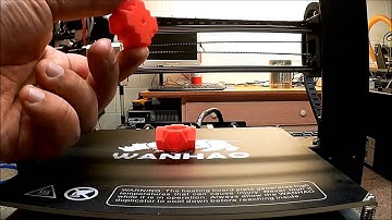 Wanhao Duplicator I3 3D Printer - Printing First Parts From Cura