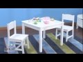 KidKraft Aspen Table & 2 Chair Set - White 21201 - Wooden Kids Furniture KidKraft Aspen Table & 2 Chair Set - White 21201 - Wooden Kids Furniture