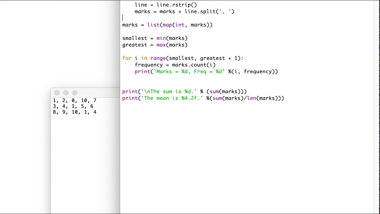 Python Programming Challenge 4: Using Python for Basic Statistics - Frequency Distribution Table, Sum and Mean - Learn Coding Fast Python Programming Challenge 4: Using Python For Basic Statistics - Frequency Distribution Table, Sum And Mean - Learn Coding Fast