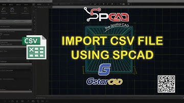 Import CSV file of Coordinates in GstarCAD using SPCAD