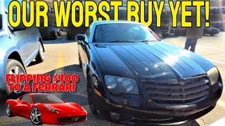 I Regret Buying This Donation Car!  Flipping $400 to a Ferrari
