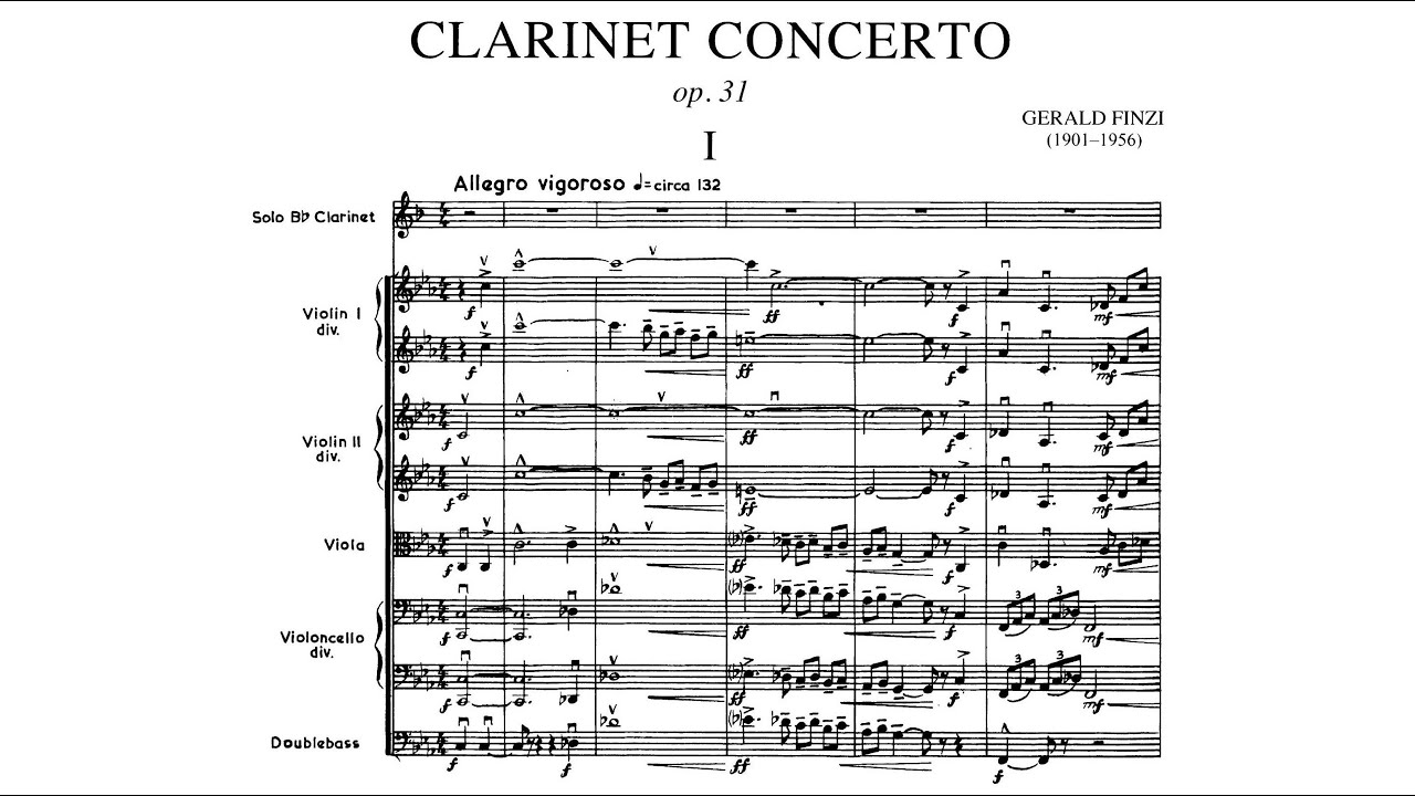 Gerald Finzi - Clarinet Concerto in C Minor, Op. 31 Gerald Finzi - Clarinet Concerto in C Minor, Op. 31