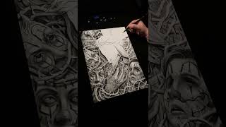Drawing Chicano Art / Work in Progress #chicanoart #chicanostyle #clownart
