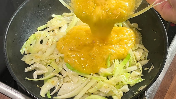 Cabbage and Eggs in 15 Minutes or Less, NO MEAT REQUIRED!