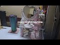 laietely: cozy night routine ☾ skin care, cleaning my study table & journaling