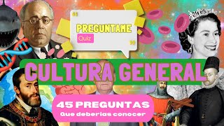 ¿TE CONSIDERAS INTELIGENTE? |  Demuéstralo JUGANDO a la mejor TRIVIA de CULTURA GENERAL⏳