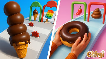 Ice Cream Stack Runner VS Bakery Stack - All Levels Satisfying Walkthrough Gameplay