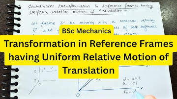 L-3 Transformation in reference frames having uniform relative motion of translation