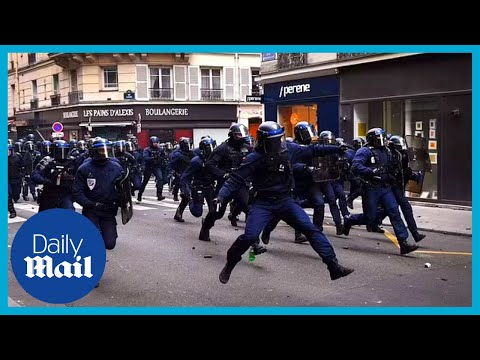 LIVE: France pension protests - Paris protesters clash with cops