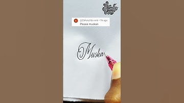 stylish name | Muskan | Calligraphy signature