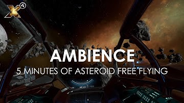 5 Minutes of Ambient Asteroid Field Flying in X4 [5K, Head Tracking, No Commentary]