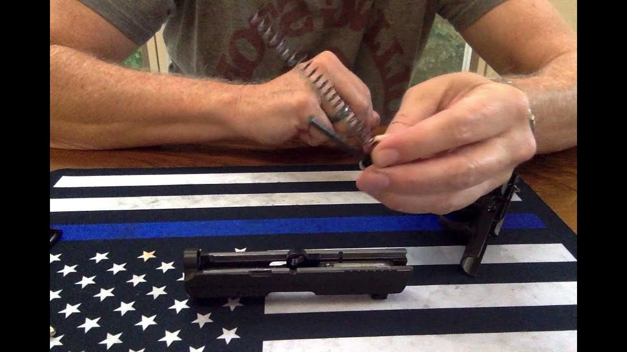 Sig P938 reassembly Spring/Guide Rod trick YouTube