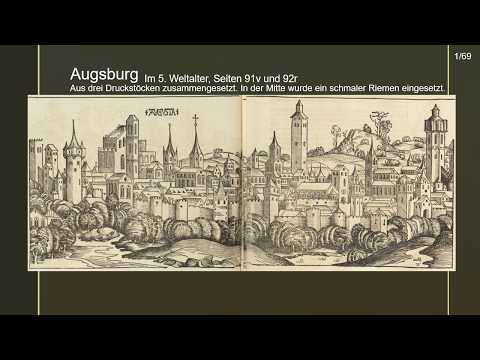 Stadtansichten der Nürnberger Chronik von Hartmann Schedel - Hauptteil