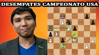 DESEMPATES CAMPEONATO ESTADOS UNIDOS 2021 Fabiano Caruana vs Wesley So