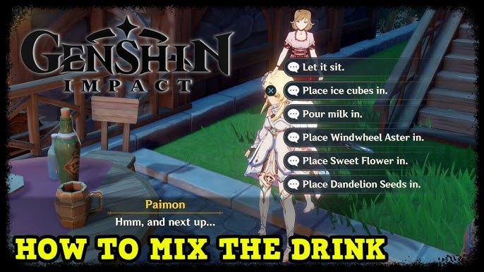 Windbrew Quest Guide How To Mix The Drink In Genshin Impact Special Beverage Youtube