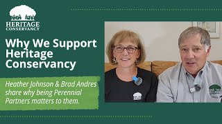 Why We Support Heritage Conservancy: Heather Johnson and Brad Andres