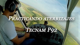 Vuelo práctico de aterrizajes en ultraligero Tecnam P92