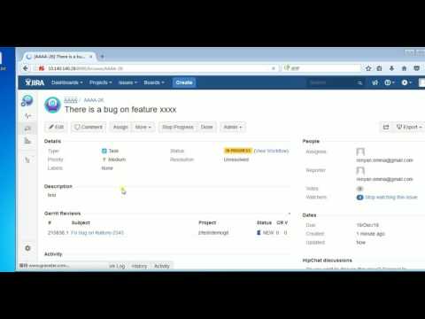 02 Gerrit Jira Integration on GUI
