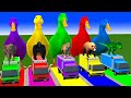 Long Slide Game with Cow Elephant Gorilla Hippopotamus Tiger 3d Animal Game Funny 3d Animals