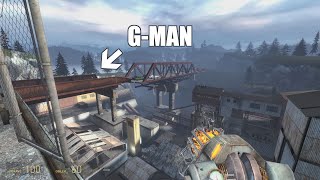 G-Man sighting on the bridge | HL2: Ep2