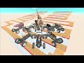 Animal Kart Race. Zigzag down and climbing course! | Animal Revolt Battle Simulator