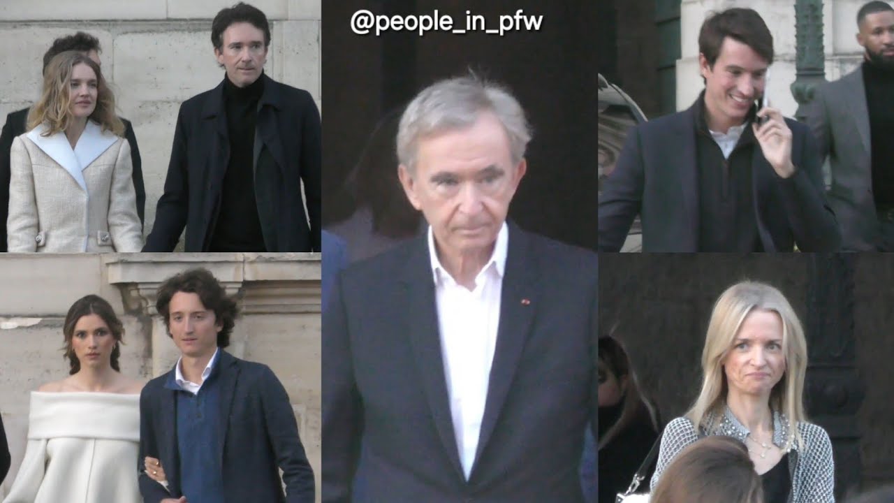 La famille Arnault au défilé Louis Vuitton SS25 à Paris (Bernard, Antoine, Natalia Vodianova, etc..)
