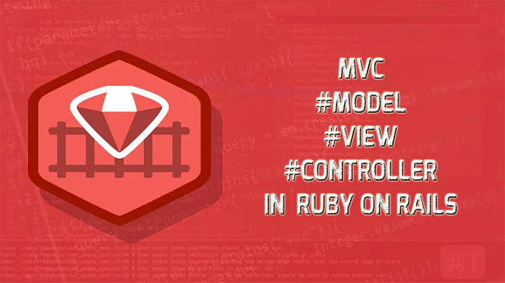 MVC (Model View Controller) in ruby on rails | Ruby on rails for beginners