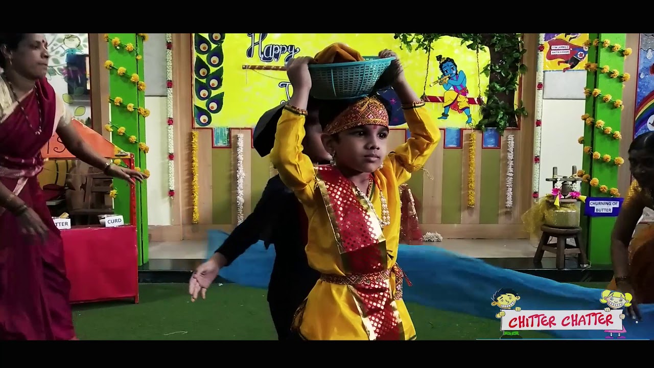 Krishnas Story  Skit by Junior KG kids  Janmashtami celebration