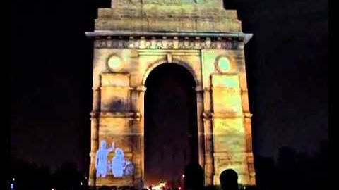 3d mapping at India gate OFFICIAL VIDEO - CAMPAIGN CLEAN INDIA