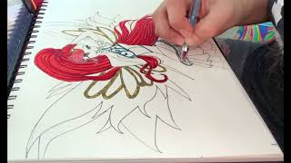 DRAWING BLOOM OF WINX CLUB IN TIME LAPSE