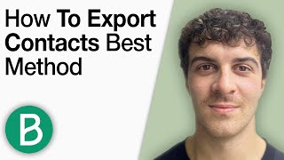 How to Export Contacts on Brevo Best Method [2025 Full Guide]