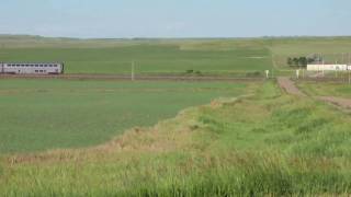 Amtrak Empire Builder at Springbrook, North Dakota