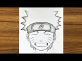 How to draw naruto uzumaki step by step  naruto drawing easy  how to draw anime step by step