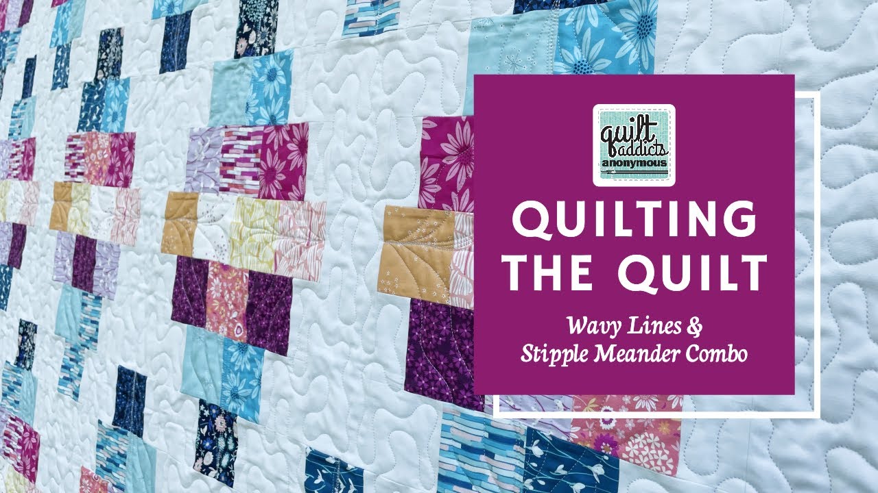 Combining Wavy Lines & Stipple Meander for Custom Quilting - YouTube