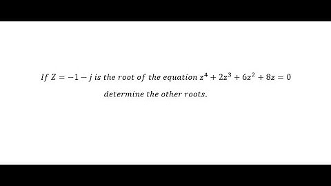 KNEC REVISION ( ROOTS OF COMPLEX  NUMBER)