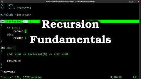 Recursion Fundamentals