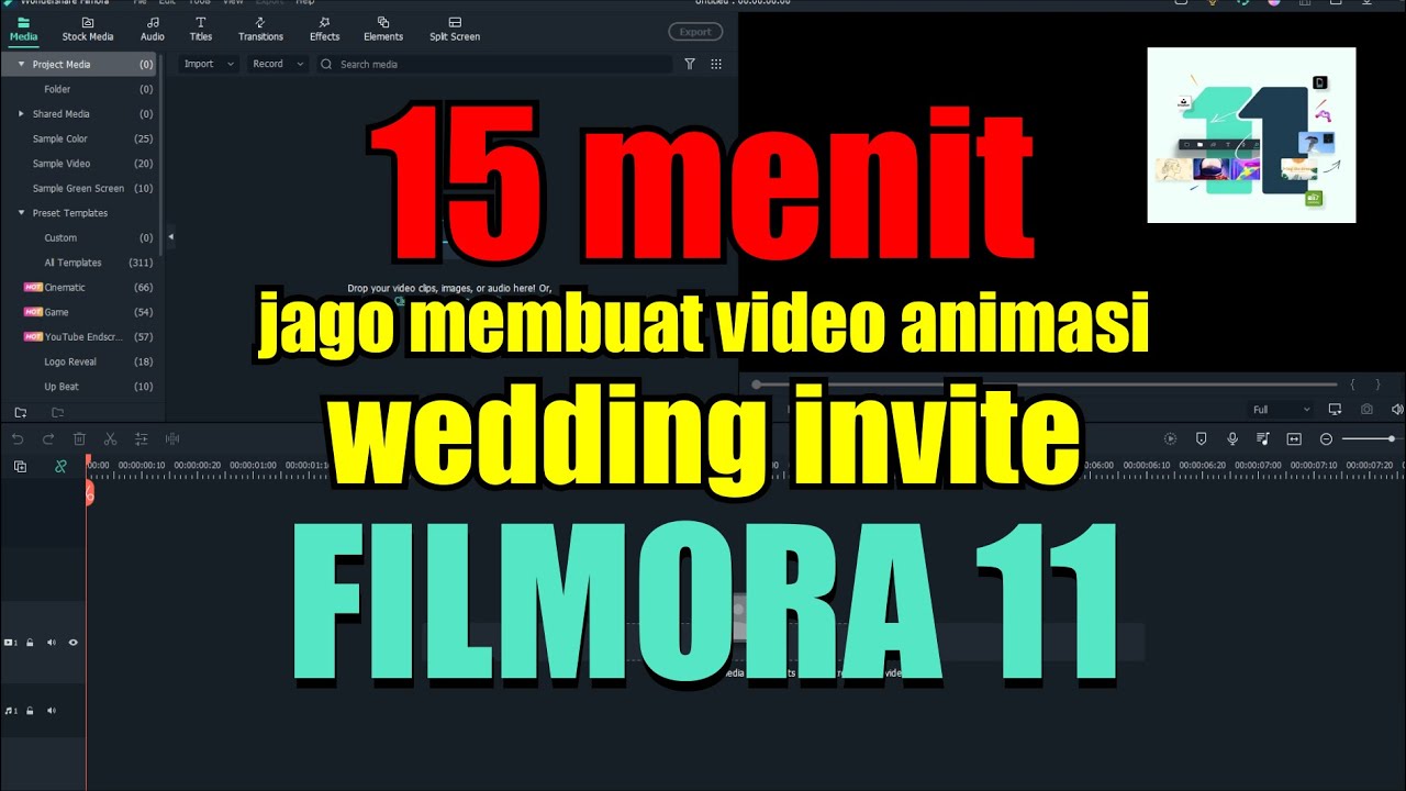 cara buat wedding invite story whatsapp filmora X 2021