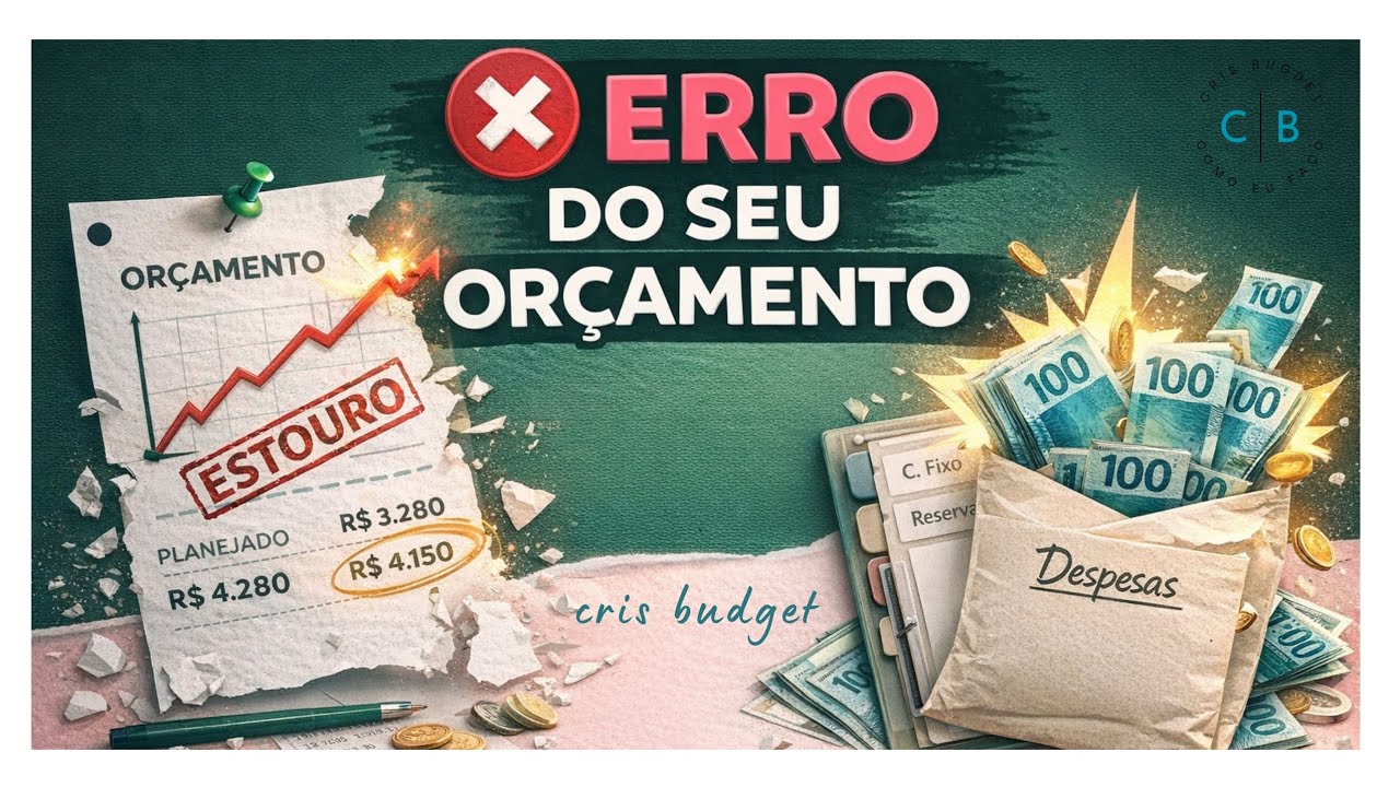🧨ERROS que fazem seu ORÇAMENTO ESTOURAR todo mês 