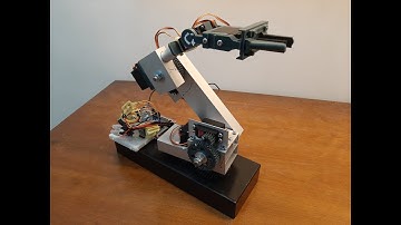 Project  5 DOF + Gripper Robot Arm Bluetooth control