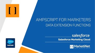 AMPscript Course for Marketers - Data Extensions Functions (Lookup and LookupRows) - Chapter 4