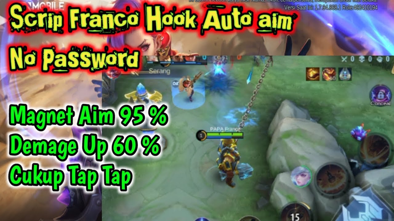 Script Auto Aim Hook Franco Terbaru 2023 No Banned , -YT Bang Rhen