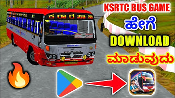 | KSRTC BUS GAME | Karnataka Ksrtc Bus Game Download In Kannada | ( bussid ksrtc bus mod download )