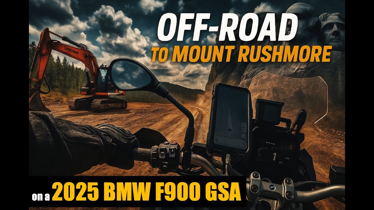 Mt. Rushmore Ride TURNED OFF-ROAD — Road DESTROYED — 2025 BMW F900 GSA Gets Tested HARD!