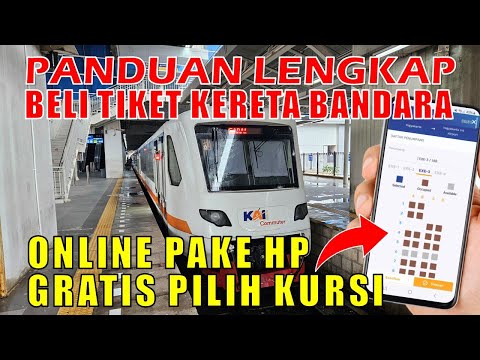 CARA BELI/PESAN TIKET KERETA API BANDARA ONLINE DI APLIKASI KA BANDARA TERBARU 2024 BISA PILIH KURSI